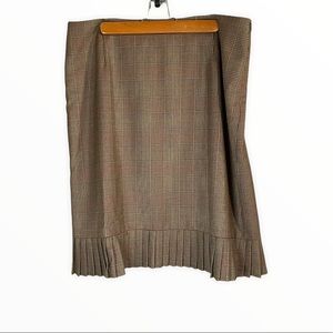 Pendleton Brown Plaid Skirt